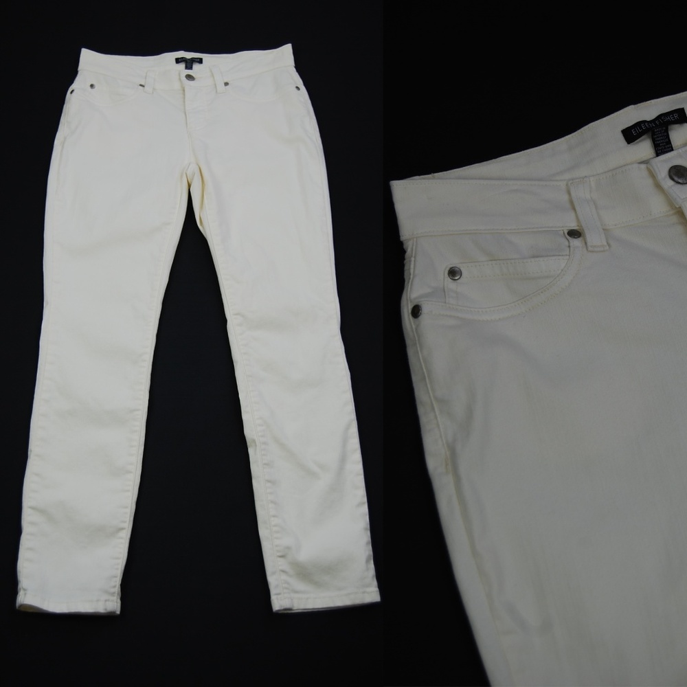 Eileen Fisher organic cotton ankle jeans pants